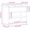 vidaXL Shoe Bench with Storage Black 60 x 30 x 48 cm Engineered wood