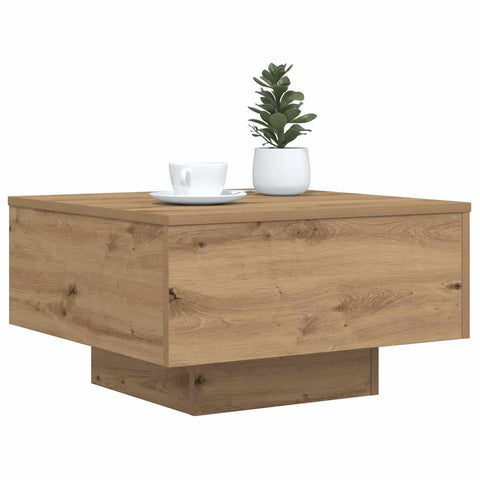 vidaXL Coffee Table Artisan Oak 55 x 55 x31 cm Engineered Wood
