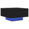 vidaXL Coffee Table with LED Lights Black Oak 55x55x31 cm