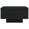 vidaXL Coffee Table with LED Lights Black Oak 55x55x31 cm