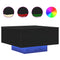 vidaXL Coffee Table with LED Lights Black Oak 55x55x31 cm