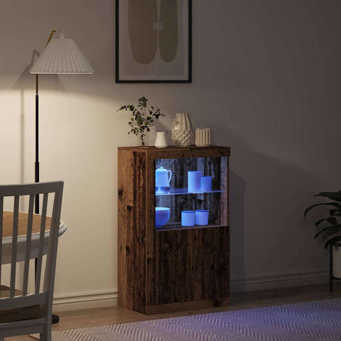 vidaXL Side Cabinet Old wood 60.5 x 37 x 100 cm Engineered Wood