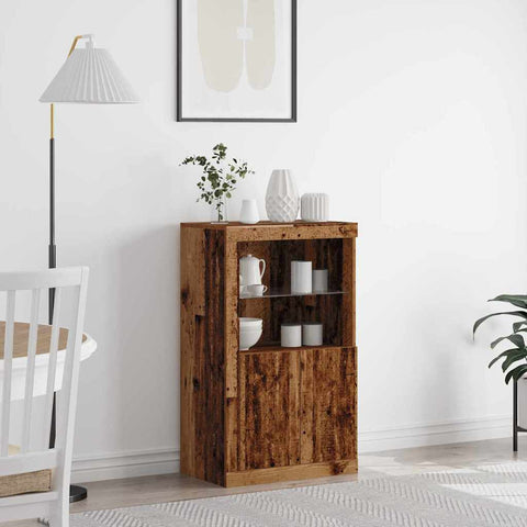 vidaXL Side Cabinet Old wood 60.5 x 37 x 100 cm Engineered Wood