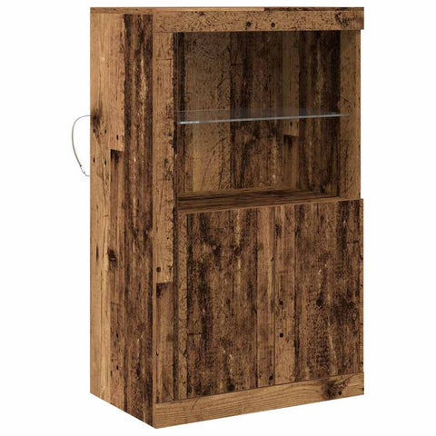 vidaXL Side Cabinet Old wood 60.5 x 37 x 100 cm Engineered Wood