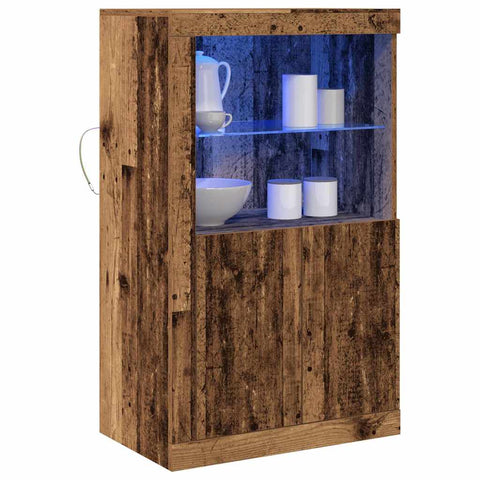 vidaXL Side Cabinet Old wood 60.5 x 37 x 100 cm Engineered Wood