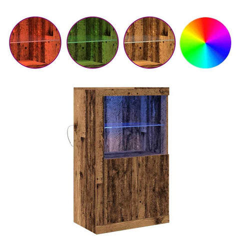 vidaXL Side Cabinet Old wood 60.5 x 37 x 100 cm Engineered Wood
