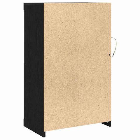 vidaXL Side Cabinet Black oak 60.5 x 37 x 100 cm Engineered Wood