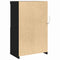 vidaXL Side Cabinet Black oak 60.5 x 37 x 100 cm Engineered Wood