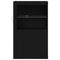 vidaXL Side Cabinet Black oak 60.5 x 37 x 100 cm Engineered Wood