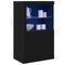 vidaXL Side Cabinet Black oak 60.5 x 37 x 100 cm Engineered Wood