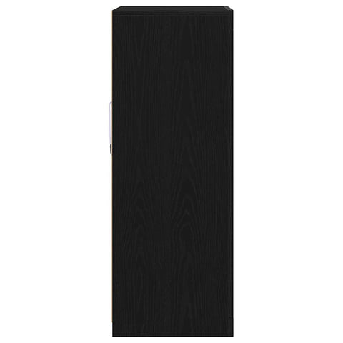 vidaXL Side Cabinet Black oak 60.5 x 37 x 100 cm Engineered Wood