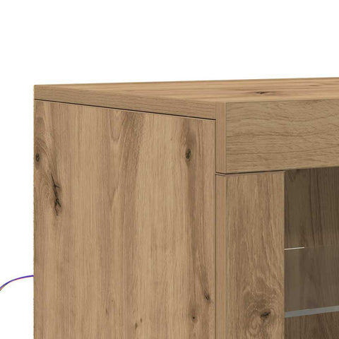 vidaXL Side Cabinet 2 pcs Artisan oak 41 x 37 x 67 cm Engineered Wood