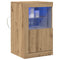 vidaXL Side Cabinet 2 pcs Artisan oak 41 x 37 x 67 cm Engineered Wood