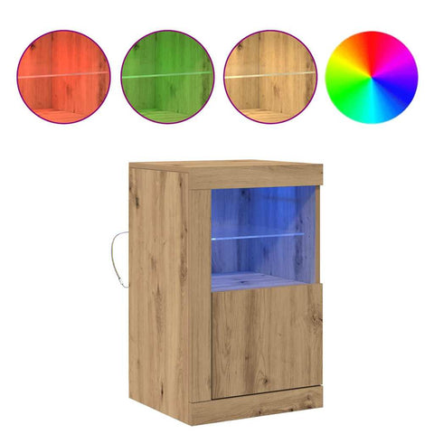 vidaXL Side Cabinet 2 pcs Artisan oak 41 x 37 x 67 cm Engineered Wood