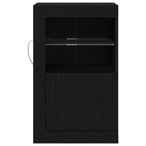 vidaXL Side Cabinet Black oak 41 x 37 x 67 cm Engineered Wood