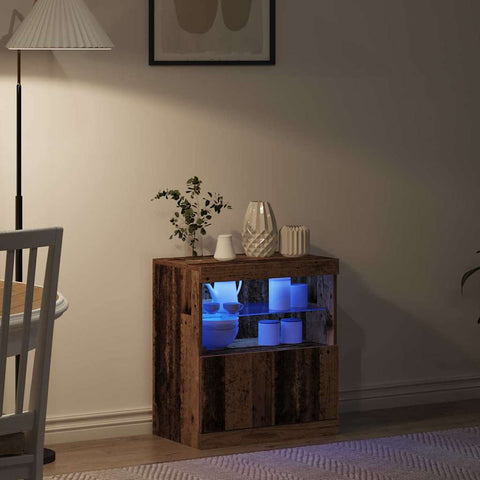 vidaXL Sideboard Brown 60 x 37 x 67 cm Engineered wood