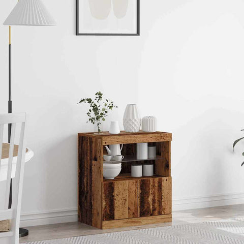 vidaXL Sideboard Brown 60 x 37 x 67 cm Engineered wood