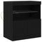 vidaXL Sideboard Black 60 x 37 x 67 cm Engineered wood