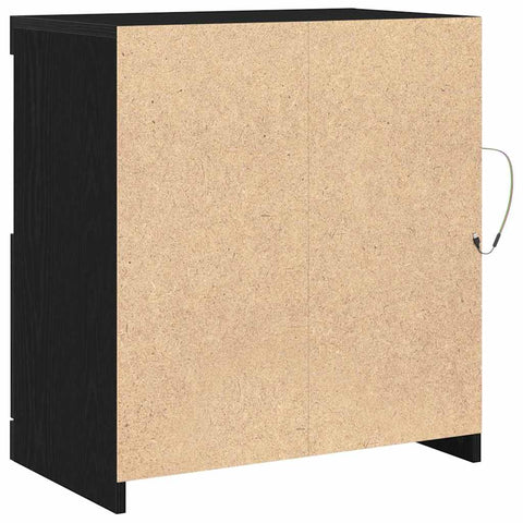 vidaXL Sideboard Black 60 x 37 x 67 cm Engineered wood