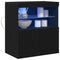 vidaXL Sideboard Black 60 x 37 x 67 cm Engineered wood