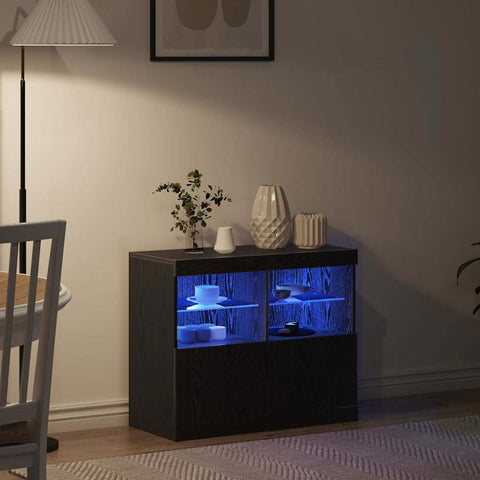 vidaXL Sideboard Black 81 x 37 x 67 cm Engineered wood