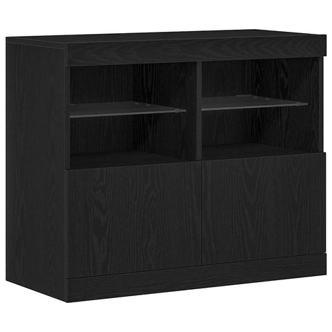 vidaXL Sideboard Black 81 x 37 x 67 cm Engineered wood