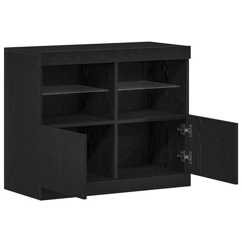 vidaXL Sideboard Black 81 x 37 x 67 cm Engineered wood