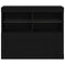 vidaXL Sideboard Black 81 x 37 x 67 cm Engineered wood