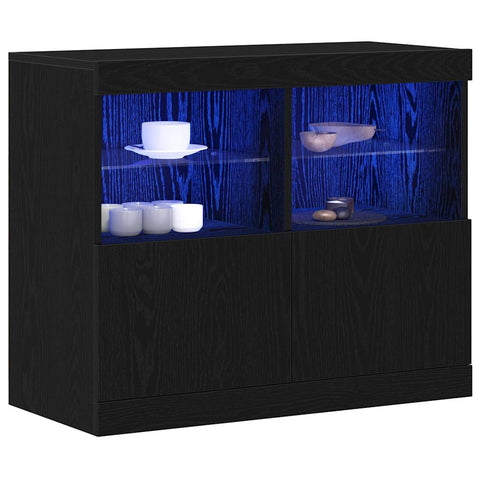 vidaXL Sideboard Black 81 x 37 x 67 cm Engineered wood