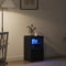 vidaXL Sideboard Black oak 41 x 37 x 67 cm Engineered wood