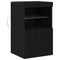 vidaXL Sideboard Black oak 41 x 37 x 67 cm Engineered wood