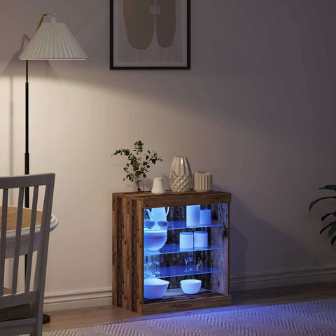 vidaXL Sideboard Old wood 60.5 x 37 x 67 cm Engineered Wood