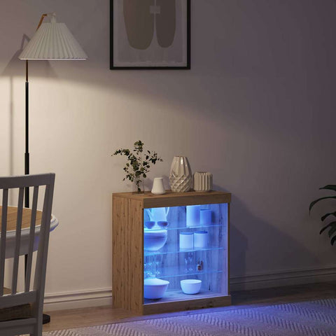 vidaXL Sideboard Artisan oak 60.5 x 37 x 67 cm Engineered Wood