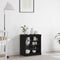 vidaXL Sideboard Black Oak 60.5 x 37 x 67 cm Engineered Wood