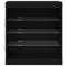 vidaXL Sideboard Black Oak 60.5 x 37 x 67 cm Engineered Wood