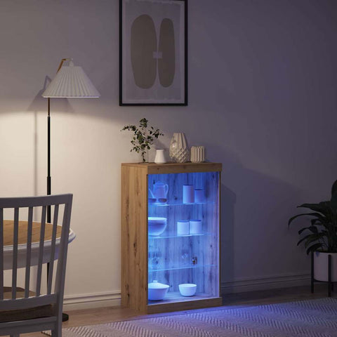 vidaXL Sideboard Artisan oak 60.5 x 37 x 100 cm Engineered Wood