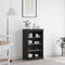 vidaXL Sideboard Black Oak 60.5 x 37 x 100 cm Engineered Wood