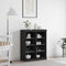 vidaXL Sideboard Black oak 41 x 37 x 100 cm Engineered Wood