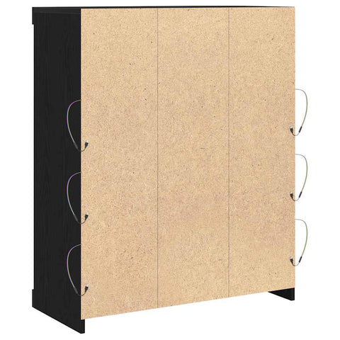 vidaXL Sideboard Black oak 41 x 37 x 100 cm Engineered Wood