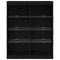 vidaXL Sideboard Black oak 41 x 37 x 100 cm Engineered Wood