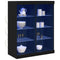 vidaXL Sideboard Black oak 41 x 37 x 100 cm Engineered Wood