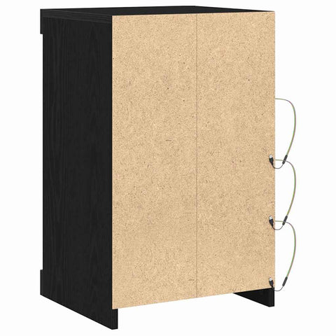 vidaXL Sideboard Black Oak 41 x 37 x 67 cm Engineered Wood