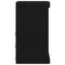 vidaXL Sideboard Black Oak 41 x 37 x 67 cm Engineered Wood