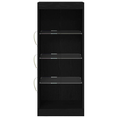 vidaXL Sideboard Black oak 41 x 37 x 100 cm Engineered Wood