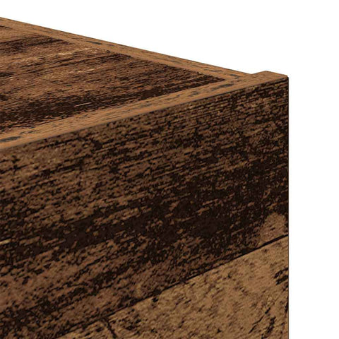 vidaXL Bedside Cabinet with Drawer with Old Wood 45 x 40 x 55 cm