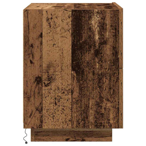vidaXL Bedside Cabinet with Drawer with Old Wood 45 x 40 x 55 cm