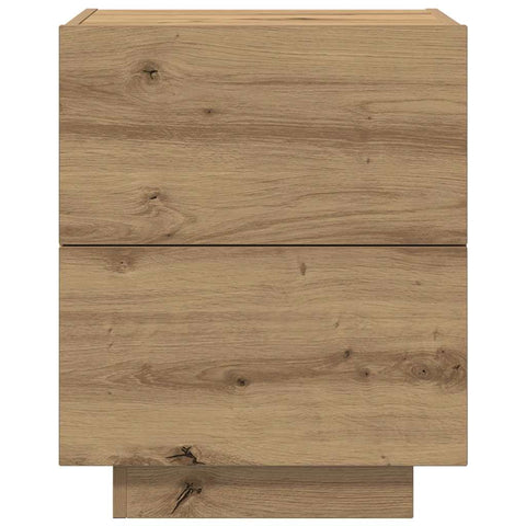 vidaXL Bedside Cabinet with Drawer 2 pcs Artisan oak