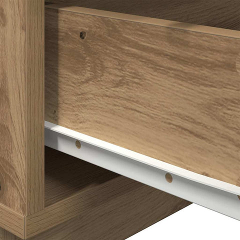 vidaXL Bedside Cabinet Artisan oak 70 x 36 x 40.5 cm Engineered wood