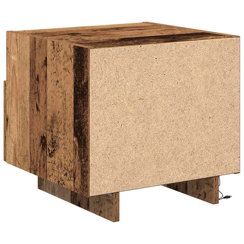 vidaXL Bedside Cabinet Old wood 40 x 39 x 37 cm Engineered wood