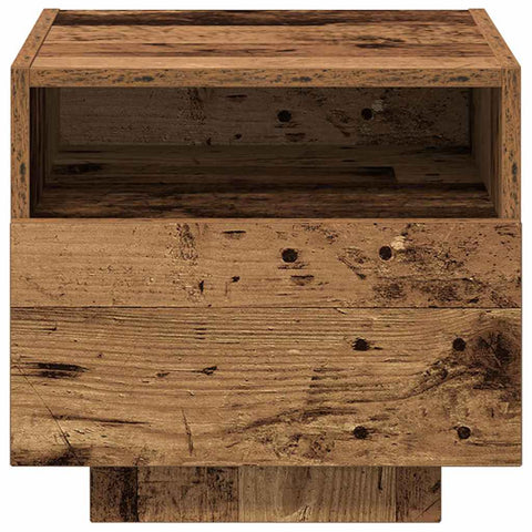vidaXL Bedside Cabinet Old wood 40 x 39 x 37 cm Engineered wood